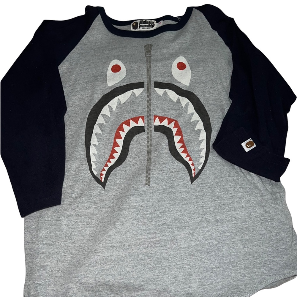 BAPE quarter sleeve tee shirt